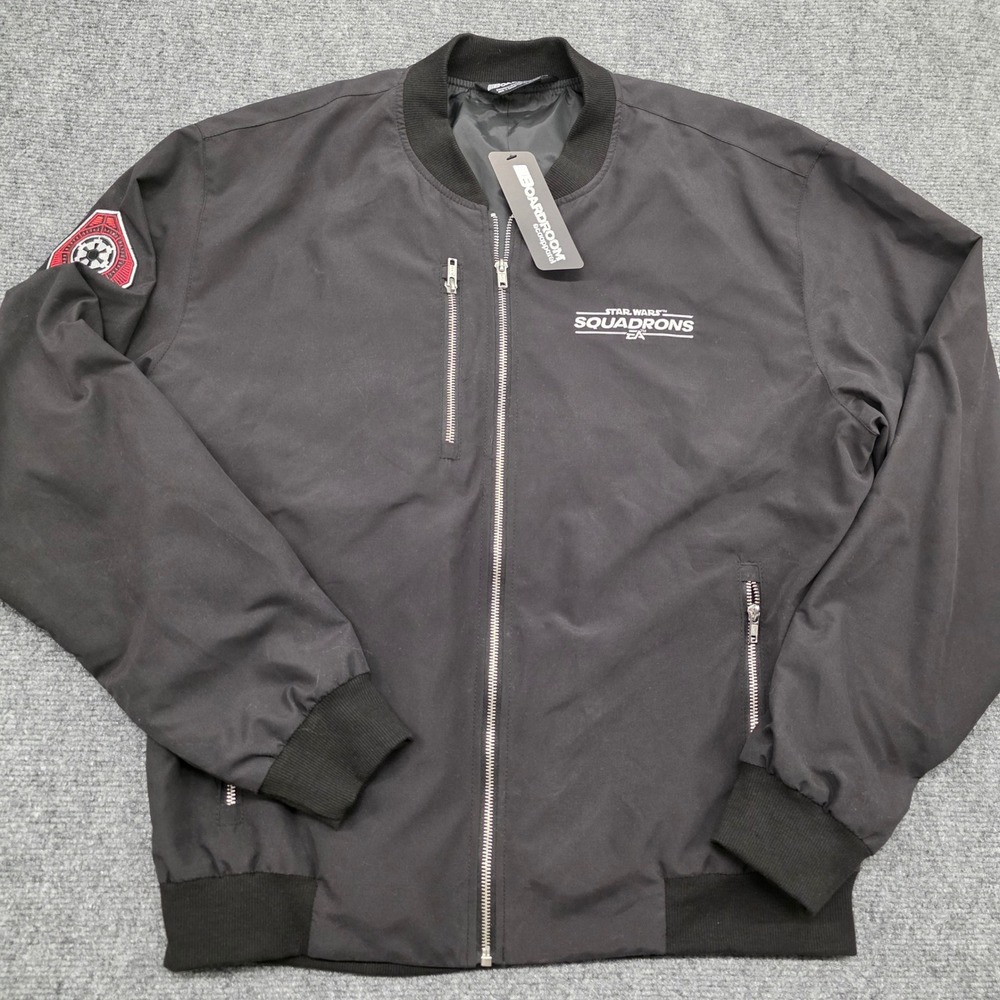 Boardroom Star Wars Squadrons EA Mens Sunited Bomber Jacket Black Large - RARE